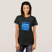Vr Player Nur ein Typ, der Vr Blue Retro T-Shirt (Vorne ganz)