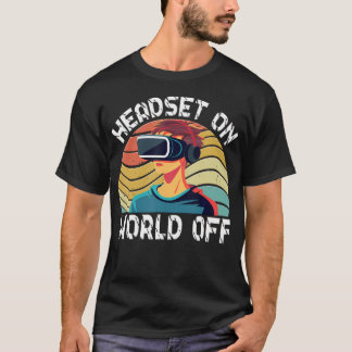 Vr-Spieler Vr-Player Virtual Reality Vr-Spiel Vide T-Shirt