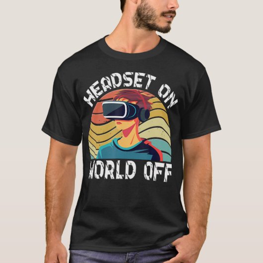 Vr-Spieler Vr-Player Virtual Reality Vr-Spiel Vide T-Shirt (Vorderseite)