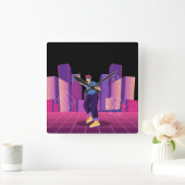 VR Sport Square Wall Uhr (Zuhause)