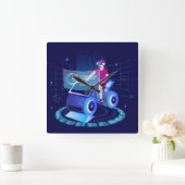 VR Sport Wall Clock Quadratische Wanduhr (Zuhause)