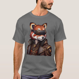 VR Steampunk Red Panda T-Shirt