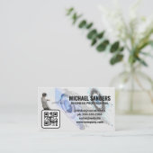 VR-Technologie | QR Code Business Card Visitenkarte (Stehend Vorderseite)