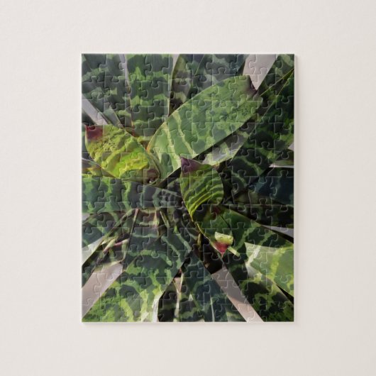 Vriesea Splendens Bromeliad Pflanze Striped Puzzle (Vertikal)