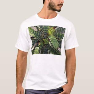 Vriesea Splendens Bromeliad Pflanze Striped T-Shirt