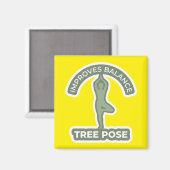 Vrikshasana Baum-Pose • Verbessert Gleichgewicht Y Magnet (Vorderseite/Rückseite)