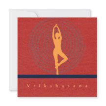 Vrikshasana-Kunstkarte