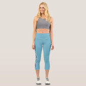 Vrolijk kerstfeest Auf Eis Capri Leggings (Vorderseite)