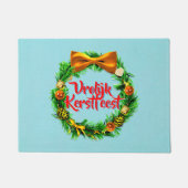 Vrolijk Kerstfeest Niederländisch Frohe Weihnachte Fußmatte (Vorderseite)