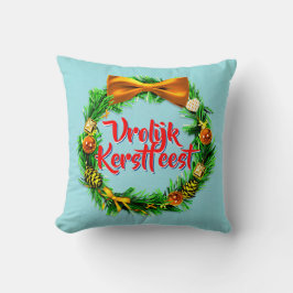 Vrolijk Kerstfeest Niederländisch Frohe Weihnachte Kissen