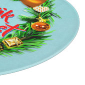 Vrolijk Kerstfeest Niederländisch Frohe Weihnachte Schneidebrett (Ecke)