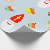 Vrolijk Sinterklaas pakpapier Geschenkpapier (Ecke)