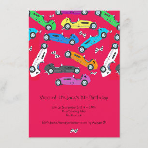 Vroom! Ein Oldtimer Geburtstagsparty Einladung