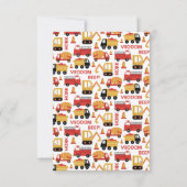 Vroom Honk Beep! Lastkraftwagen Dankeskarte (Rückseite)