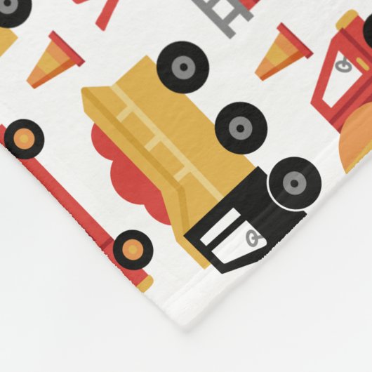 Vroom Honk Beep! Lastkraftwagen Fleecedecke (Ecke)