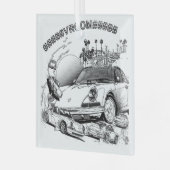 VROOM Sports Car Ornament für Weihnachten (Vorderseite links)