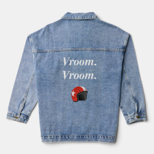 Vroom Vroom Motorrad T - Shirt für Frauen Jeansjacke