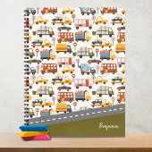 Vroom! Vroom! Pkw und Transportmuster Boy Notizblock
