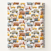 Vroom! Vroom! Pkw und Transportmuster Boy Notizblock (Rückseite)