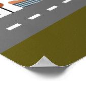 Vroom! Vroom! Pkw und Transportmuster Boy Poster (Ecke)