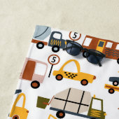 Vroom! Vroom! Pkw und Transportmuster Boy Strandtuch (Beispiel)