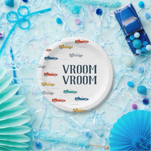 Vroom Vroom Transportation Pappteller (Party)