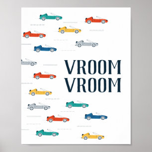 Vroom Vroom Transportation Poster