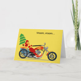 "Vroom vroom" Weihnachtskarte vollständig stürzend Feiertagskarte