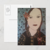 Vrouw Postkarte (Vorne/Hinten)