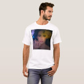 Vrouw Rand donker kleur T-Shirt (Vorne ganz)