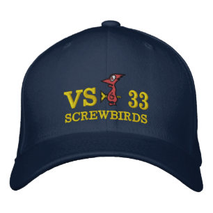 VS-33 SCREWBIRDS 1960-2006 46 JAHRE S-2 S-3 BESTICKTE BASEBALLKAPPE