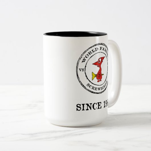 VS-33 SCREWBIRDS SEIT 1960 ZWEIFARBIGE TASSE (VorderseiteRechts)