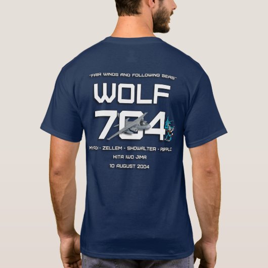 VS-35 WOLF 704 MYRICK ZELLEM SHOWALTER PUPPLO T-Shirt (Rückseite)