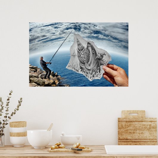 VS-Kamera - Hai Poster (Küche)