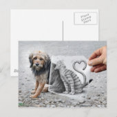 VS-Kamera - Hund und Katze Postkarte (Vorne/Hinten)