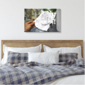 VS-Kamera - Lissabon-Straßenbahn Leinwanddruck (Insitu (Schlafzimmer))