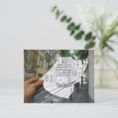 VS-Kamera - Lissabon-Straßenbahn Postkarte (Stehend Vorderseite)