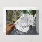 VS-Kamera - Lissabon-Straßenbahn Postkarte (Vorne/Hinten)