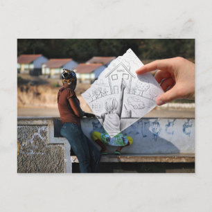 VS-Kamera - Zuhause Postkarte