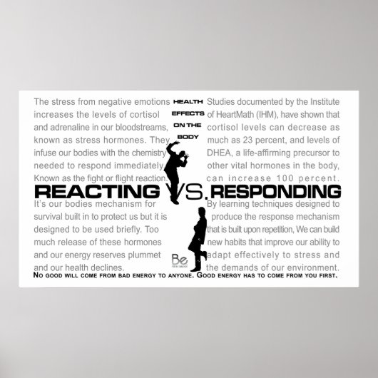 VS Responding Poster reagieren (Vorne)