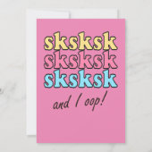 VSCO Girl Birthday Party Einladung (Rückseite)