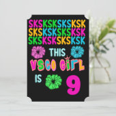 VSCO Girl Geburtstagsparty Einladung (Stehend Vorderseite)