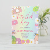 VSCO Girl Pastel Gefärbte Krawatte Tween Teen Girl Einladung (Stehend Vorderseite)