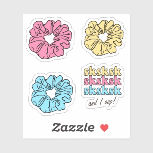 VSCO Girl Themed Sticker Set (Blatt)