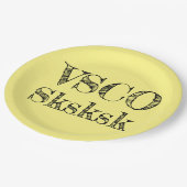 VSCO sksksk Pappteller (Schrägansicht)