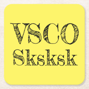 VSCO sksksk Rechteckiger Pappuntersetzer