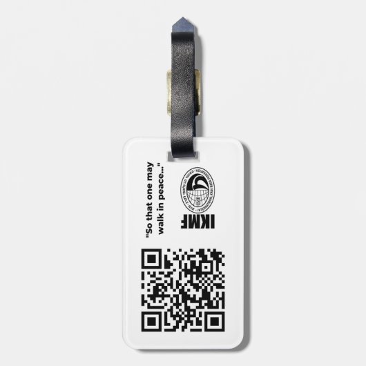 VSD-Gepäckmarke Gepäckanhänger (Rückseite vertikal)