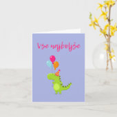 Vse najboljše, slowenischer Geburtstag Karte (Gelbe Blume)