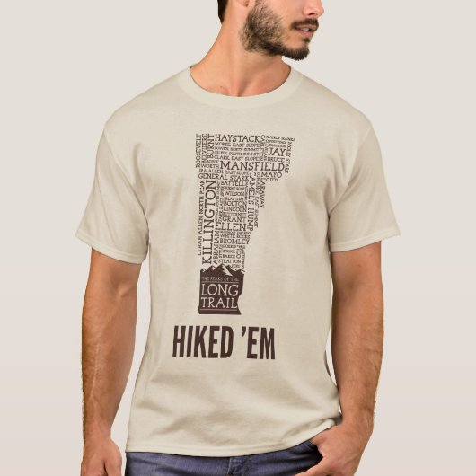VT Long Trail Hiked Long Sleeve T - Shirt (braun) (Vorderseite)