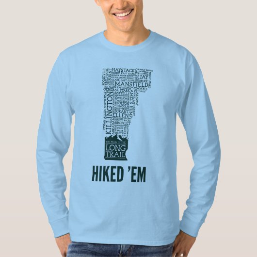 VT Long Trail Hiked Long Sleeve T - Shirt (grün) (Vorderseite)